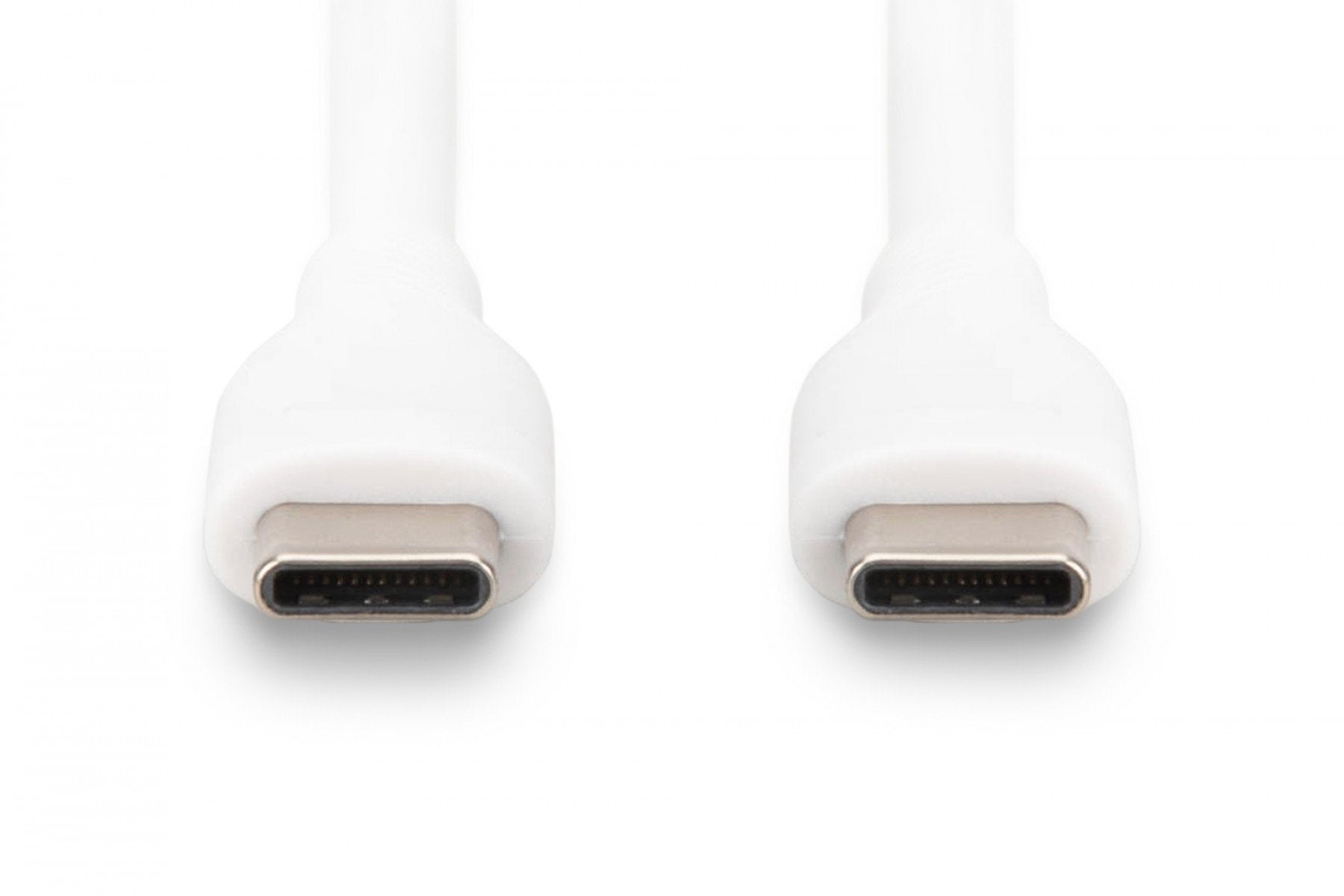 Câble d'alimentation en silicone USB-C - USB-C, USB 2.0 60W, 0,5m blanc