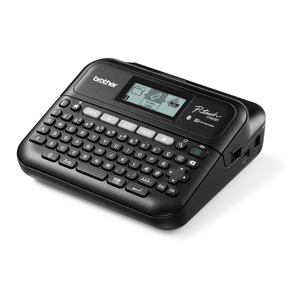 Brother PT-D460BTVP imprimante pour étiquettes Transfert thermique 180 x 180 DPI 30 mm/sec Avec fil &sans fil TZe Bluetooth QWERTY