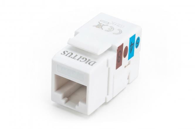 DIGITUS DN-93501 Module Keystone CAT 5e non blindé RJ45 LSA blanc