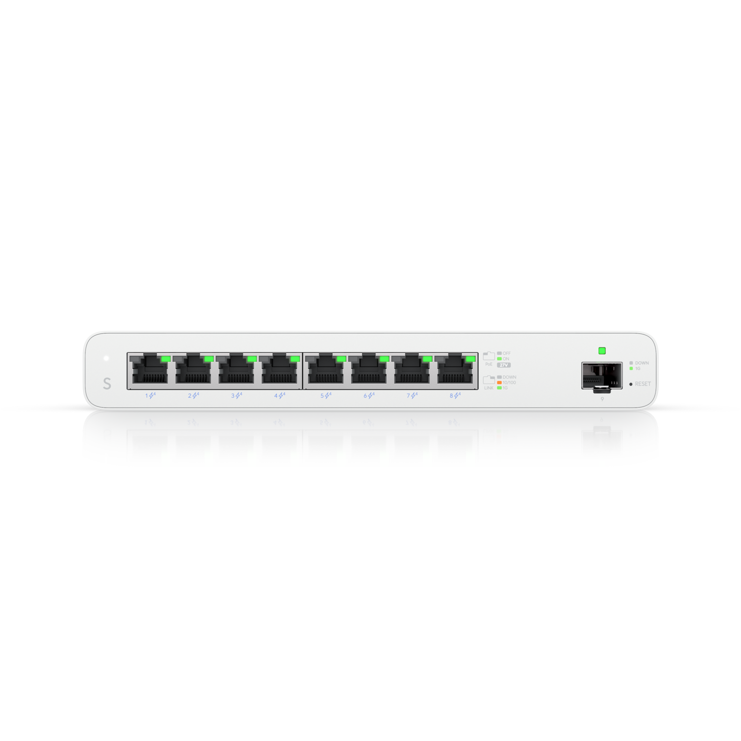 Ubiquiti UISP-S Networks UISP Géré L2 Gigabit Ethernet (10/100/1000) Connexion Ethernet, supportant l'alimentation via ce port (PoE) Blanc