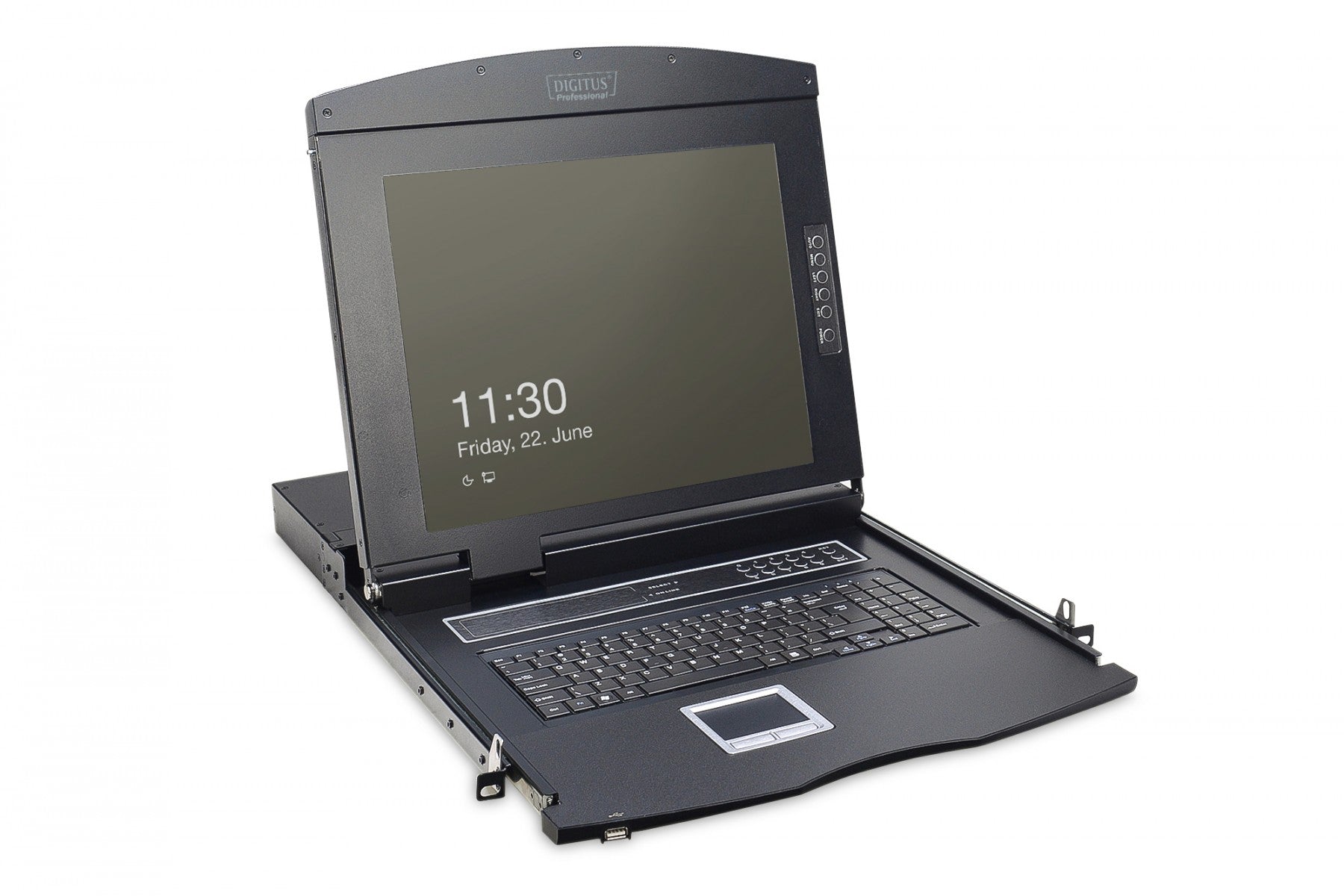 "Digitus DS-72210-2GE support d'ordinateurs 43,2 cm (17"") 1280 x 1024 pixels Noir 1U"