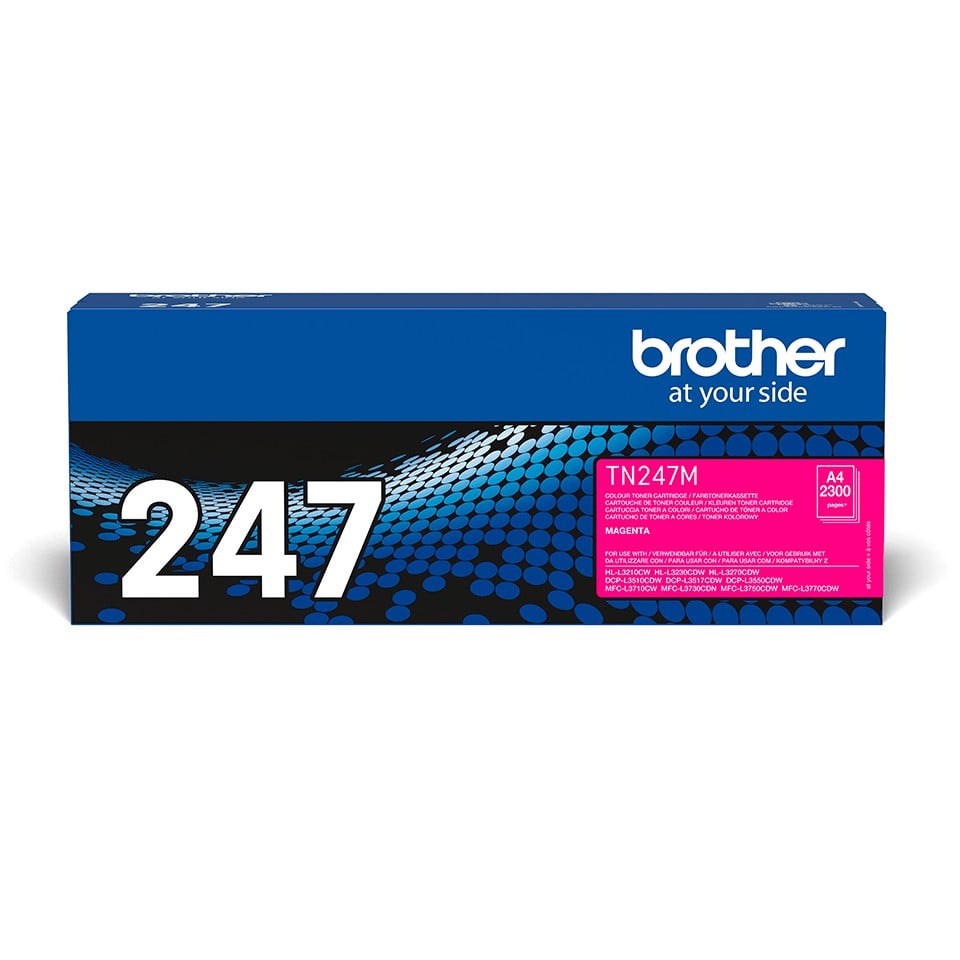 BROTHER TN247M Toner magenta haute capacité de 2300 pages pour Hl-L32xx DCP-L35xx MFC-L37xx