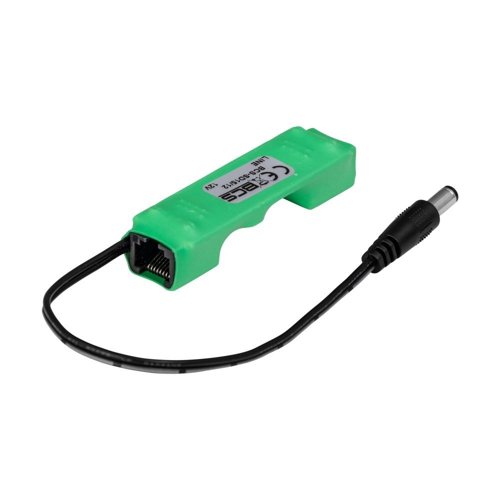 BCS BCS-SD15/12 Convertisseur PoE 48-56V vers 12V DC avec communication LAN