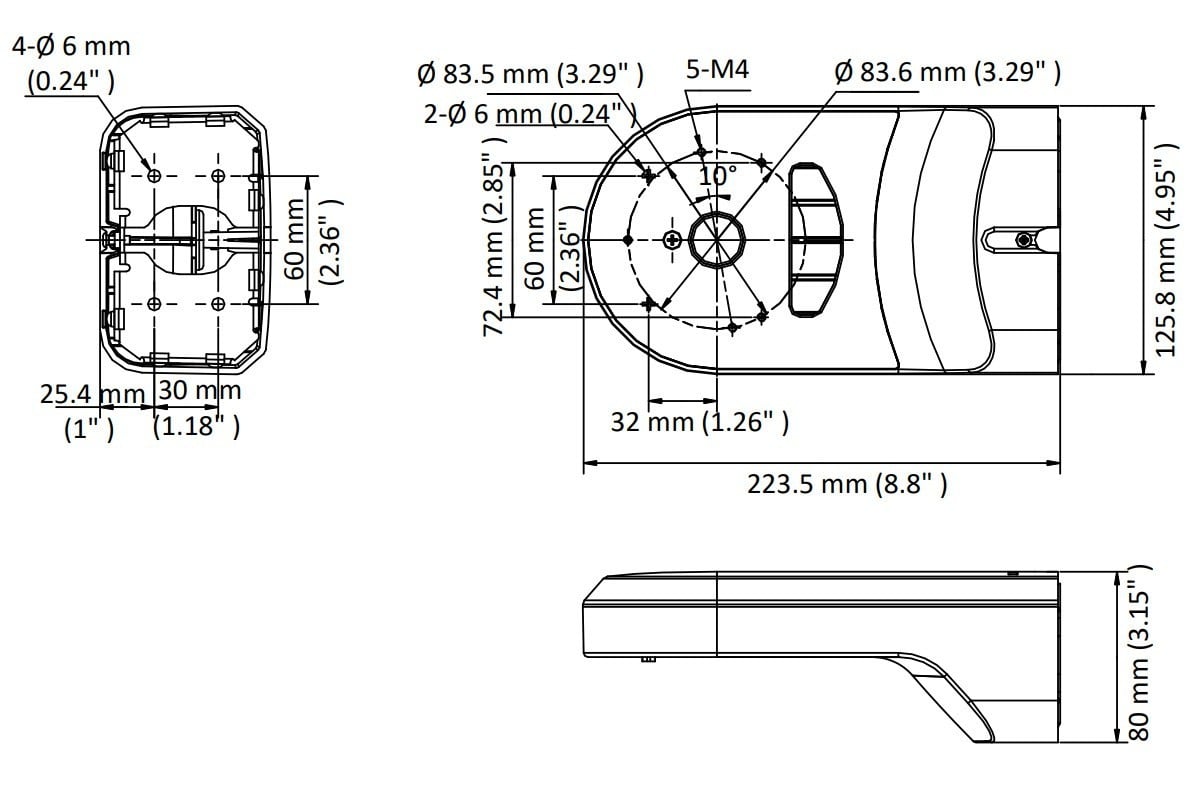 Hikvision DS-1294ZJ-PT Wall mount