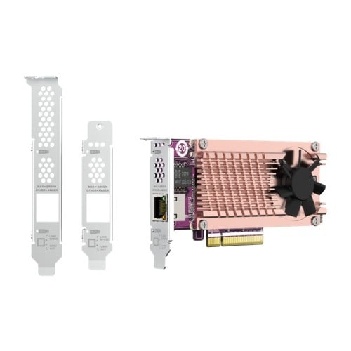 QM2 series 2 x PCIe 2280 M.2 SSD slots