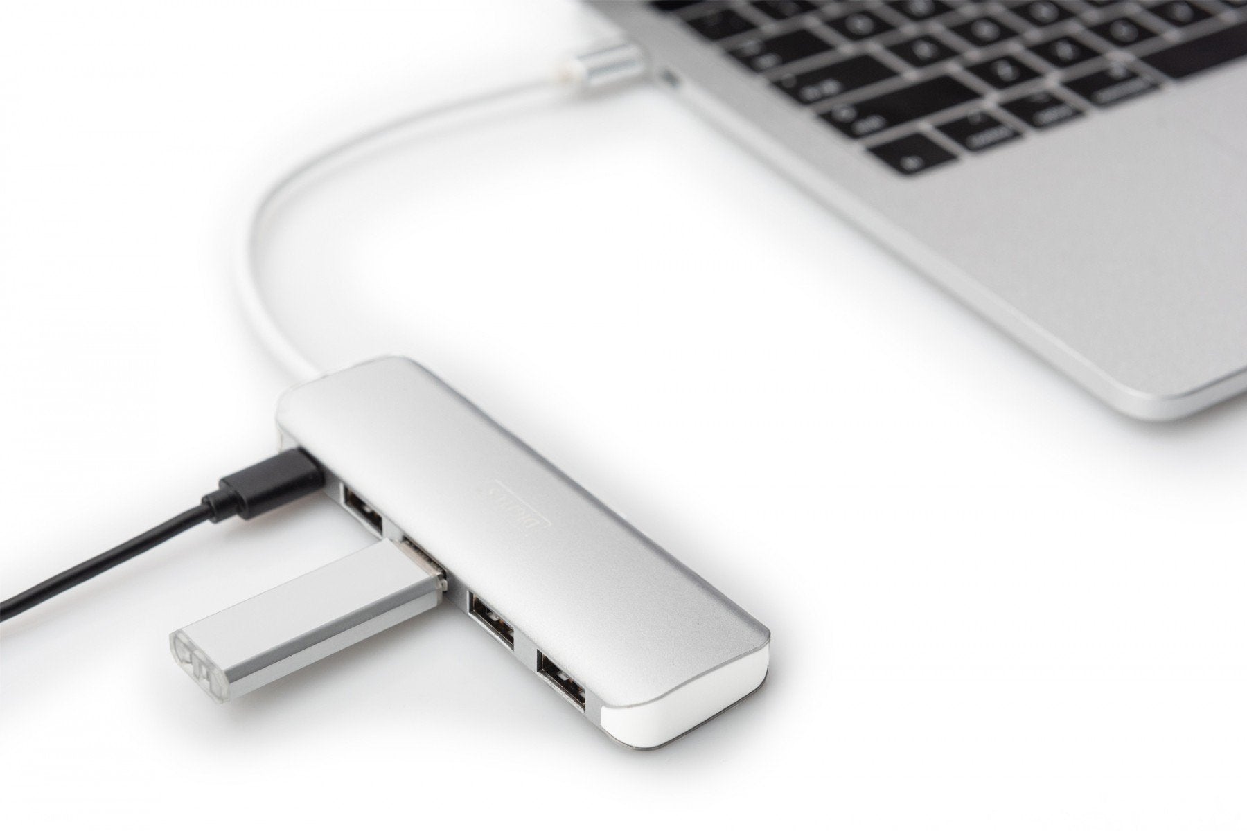 Digitus DA-70242-1 hub & concentrateur USB 3.2 Gen 1 (3.1 Gen 1) Type-C 5000 Mbit/s Argent