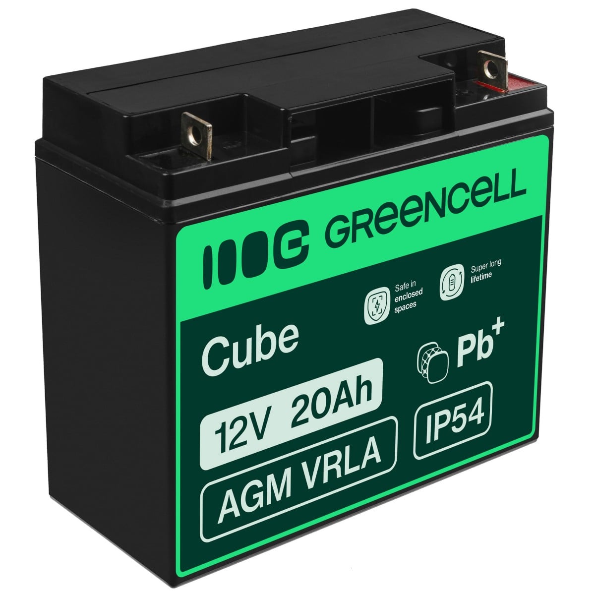 Green Cell AGM10 - Batterie - Noir
