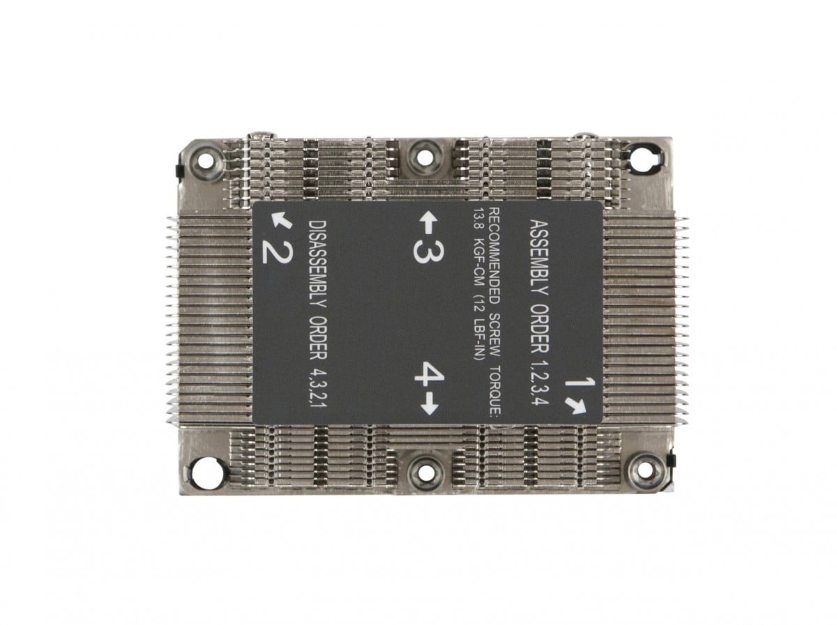 Supermicro SNK-P0068PSC systeme de refroidissement d’ordinateur Processeur Dissipateur thermique/Radiateur Gris
