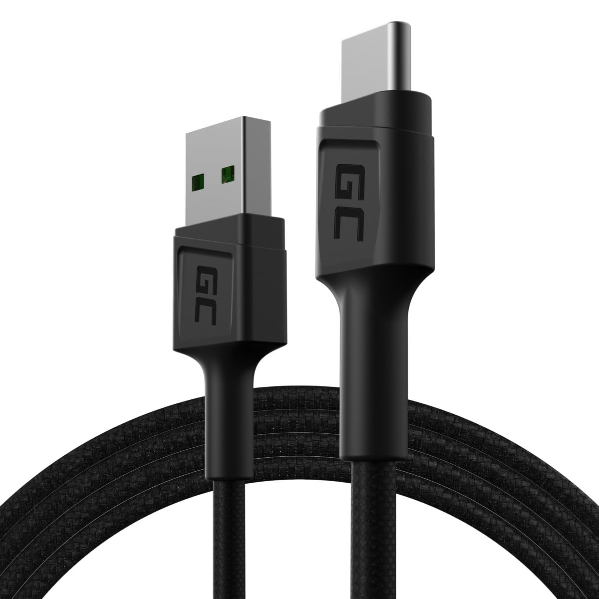 Green Cell KABGC22 câble USB 1,2 m USB 2.0 USB A USB C Noir