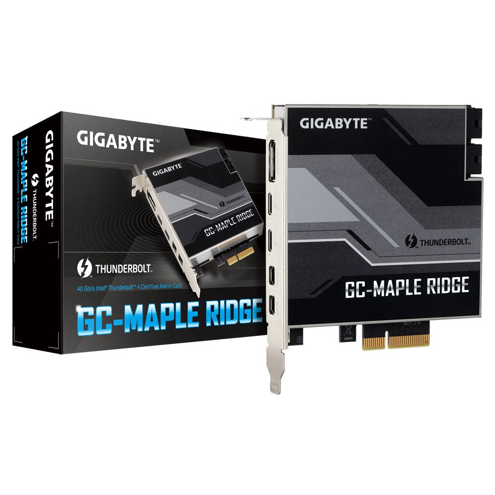 Gigabyte GC-MAPLE RIDGE carte et adaptateur d'interfaces Interne DisplayPort, Mini DisplayPort, Thunderbolt 4, USB 3.2 Gen 2 (3.1 Gen 2)