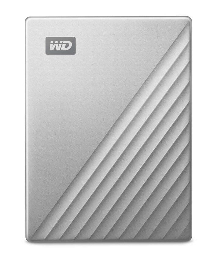 WD My Passport Ultra 1To Silver USB-C/USB3.0 HDD 2.5p Metal finish RTL portable extern