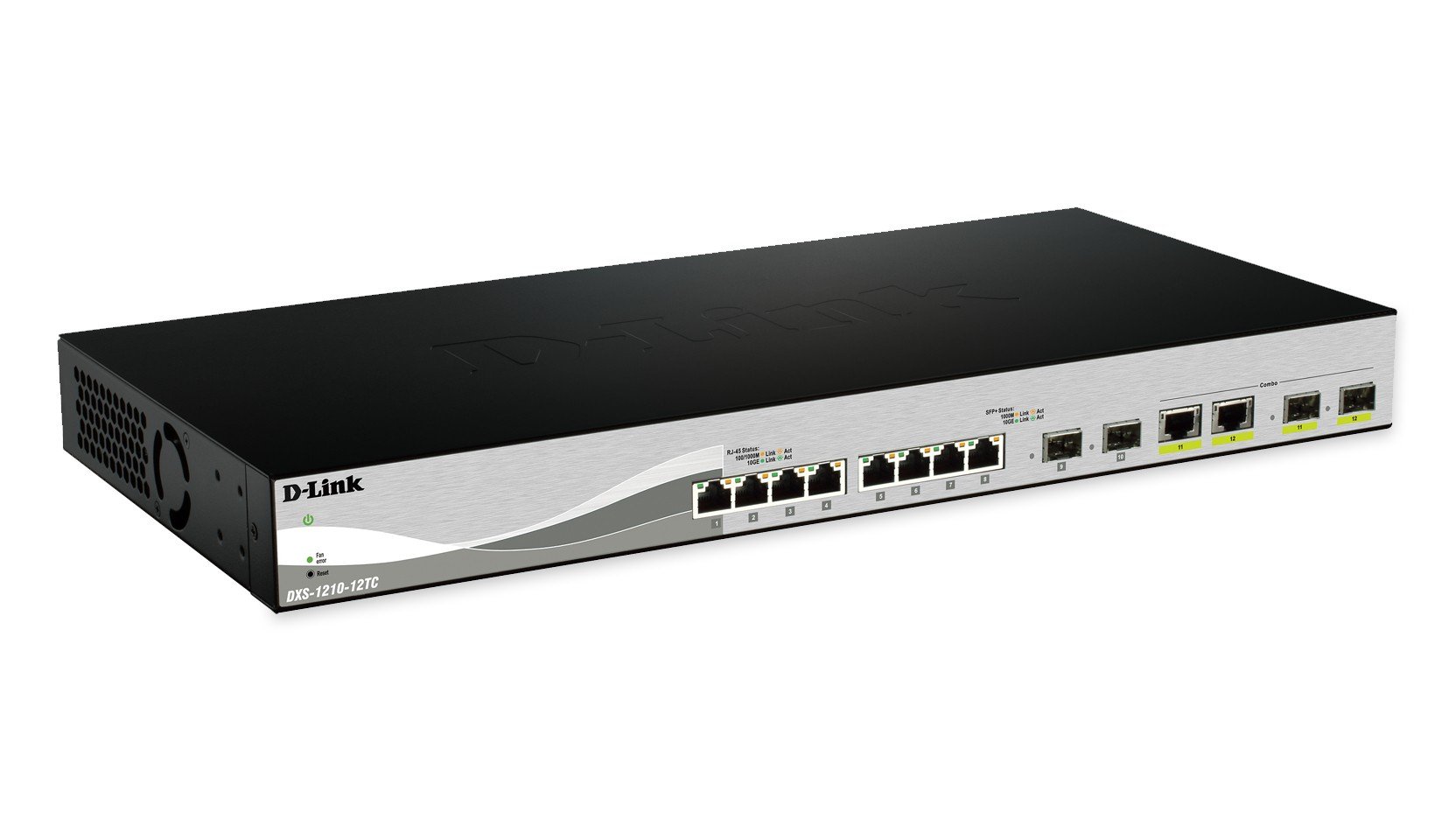 D-LINK Smart+ L2+ 10port 10GbE SFP+ & 2port Multigigabit Copper/SFP+ 100M/1G/2.5G/5G/10G