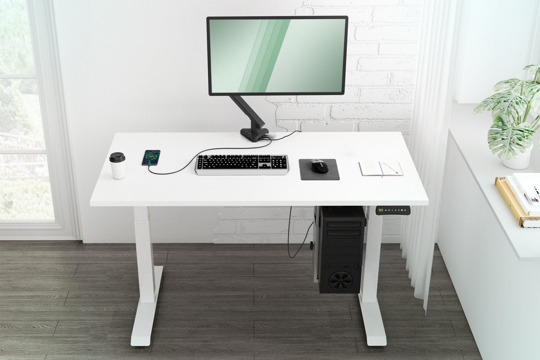 "Digitus DA-90405 support d'écran plat pour bureau 81,3 cm (32"") Noir"
