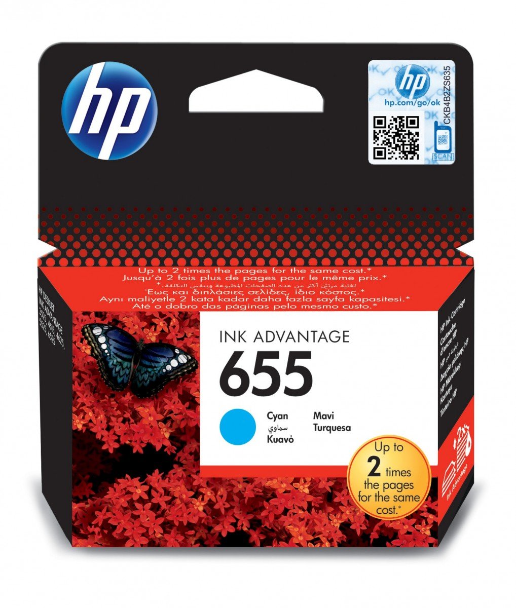 HP 655 - Ink Cartridge Original - cyan - 5,5 ml
