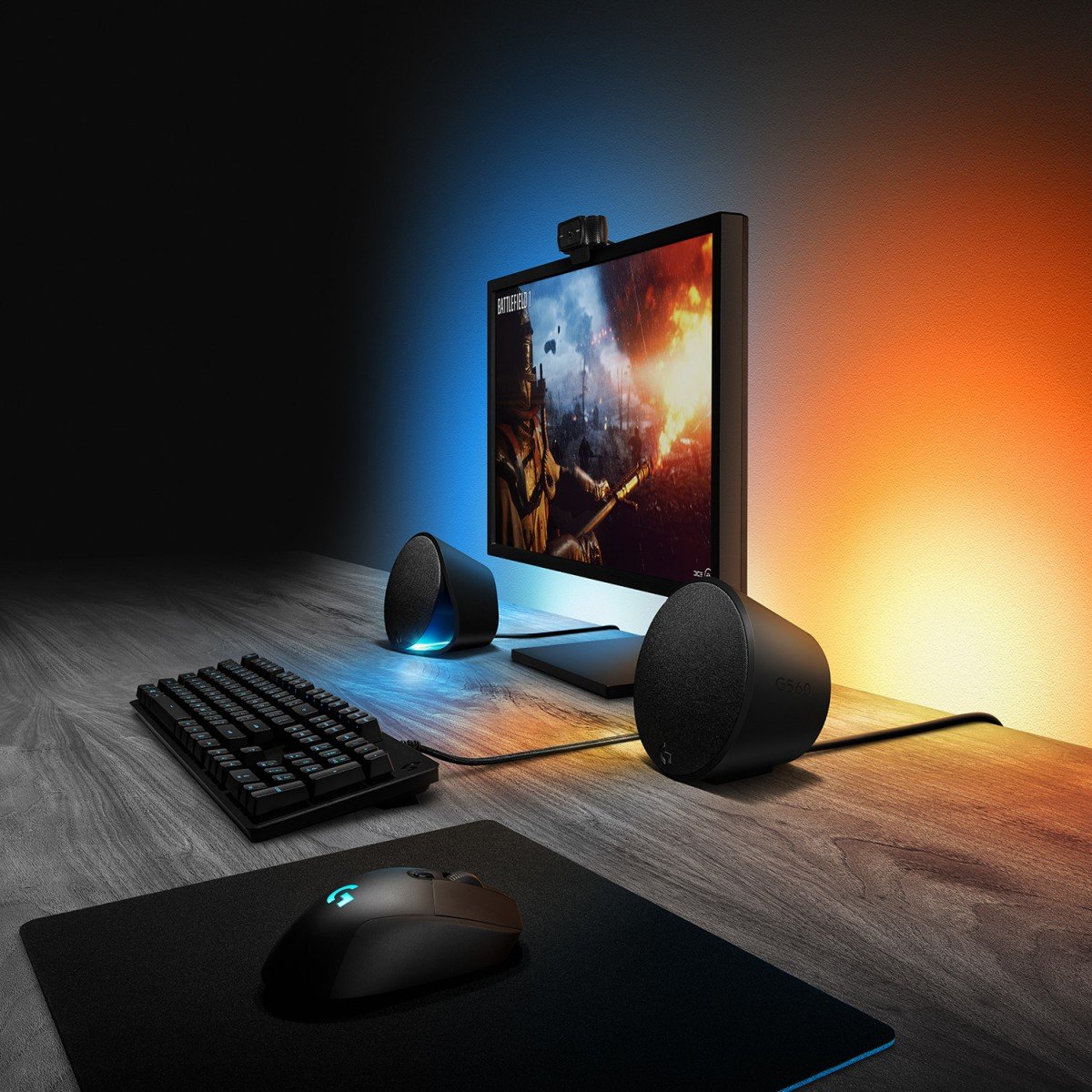 LOGITECH G560 Speaker system for PC 2.1-channel wireless Bluetooth USB 120 Watt Total