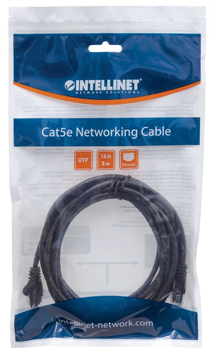 Intellinet 342100 câble de réseau Noir 15 m Cat6 U/UTP (UTP)