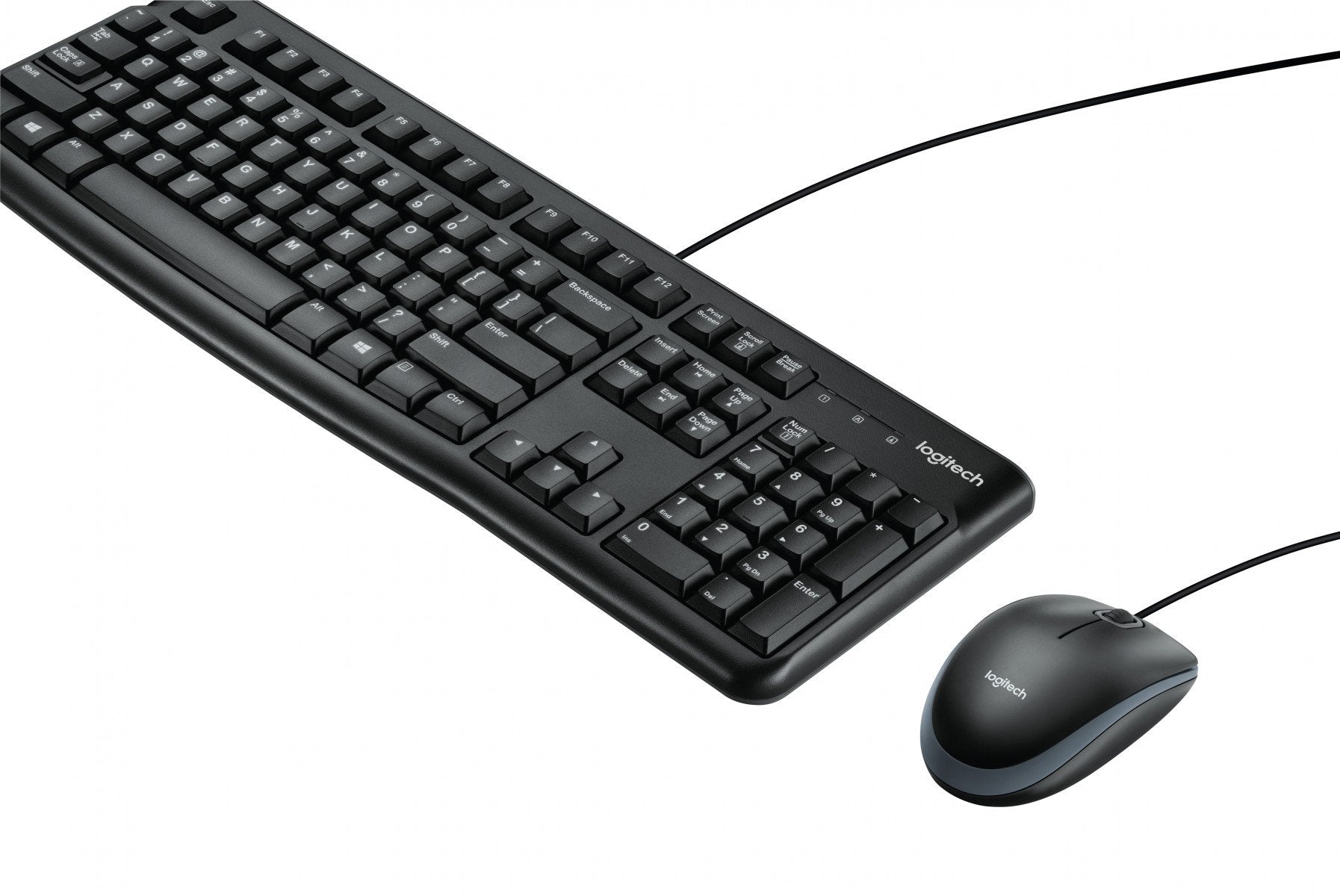 Logitech MK120 clavier Souris incluse Bureau USB QWERTY US International Noir