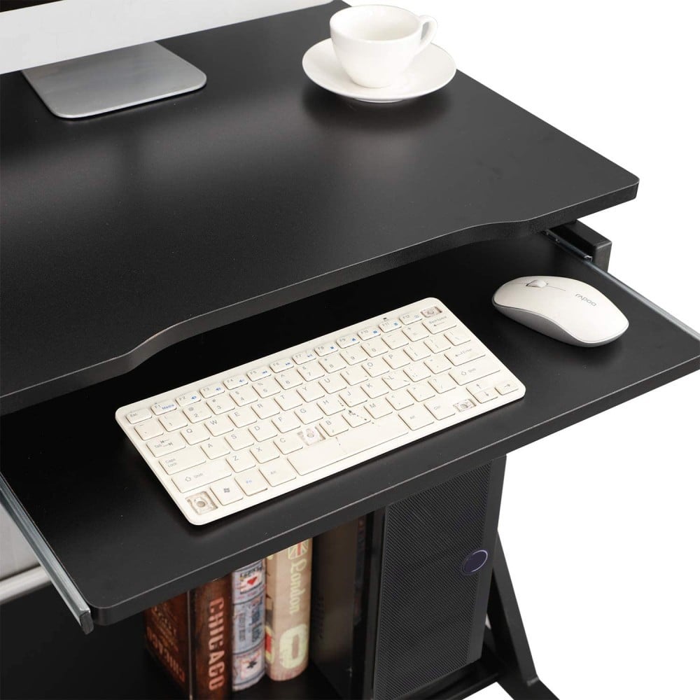 Techly ICA-TB 935B Bureau d'ordinateur mobile 590x370mm noir