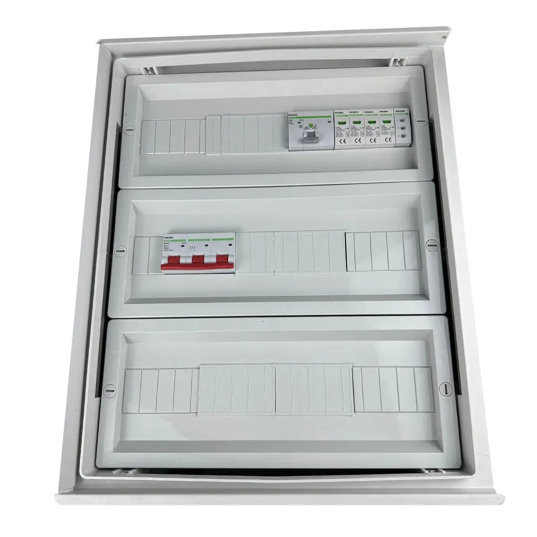 EMITER EM-807N_AC Tableau de distribution AC, IP66, SPD AC Noark type 2, disjoncteur différentiel 100A 3F, FR 100A, signal de phase