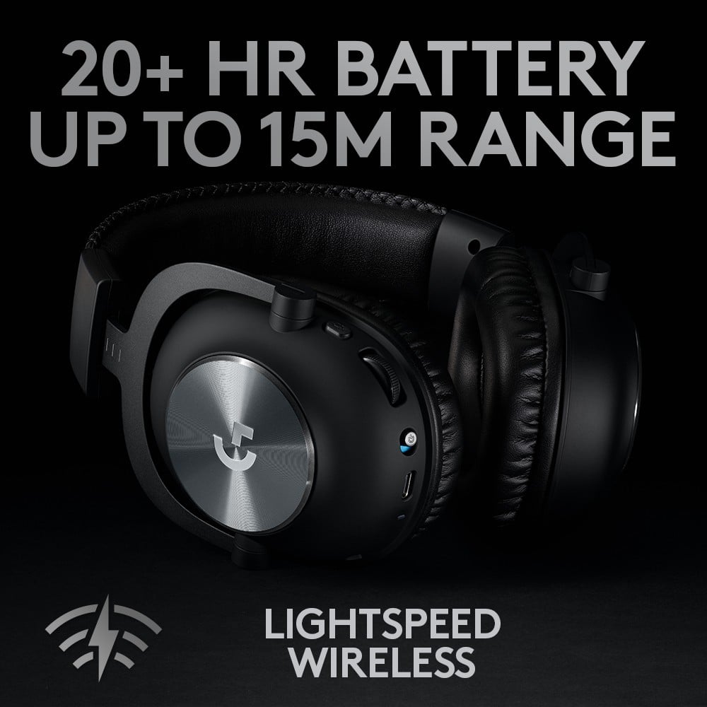 LOGITECH PRO X Wireless LightSpeed Gaming Headset - BLACK - EMEA