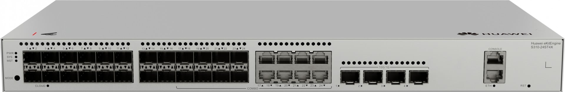 HUAWEI eKit S310 Series S310-24ST4X Géré L2+ Gigabit Ethernet (10/100/1000) 1U Gris