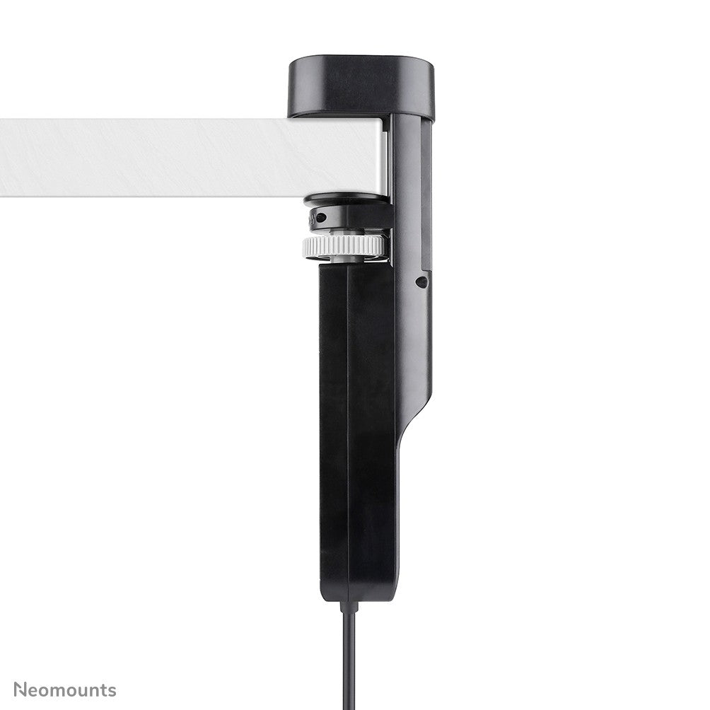 NEOMOUNTS VOLT Desk Clamp socket with Quick-charge USB Ports clamp 0-50mm 3x type-F 230V 1x USB-A 18W 2x USB-C 20W
