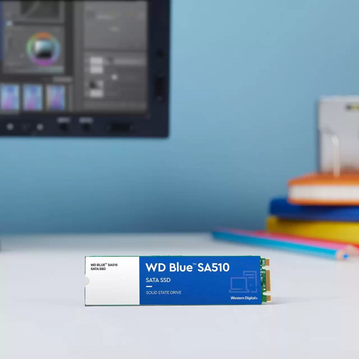 WD Blue SA510 SSD 1To M.2 2280 SATA III 6Gb/s internal single-packed POWERED BY SANDISK
