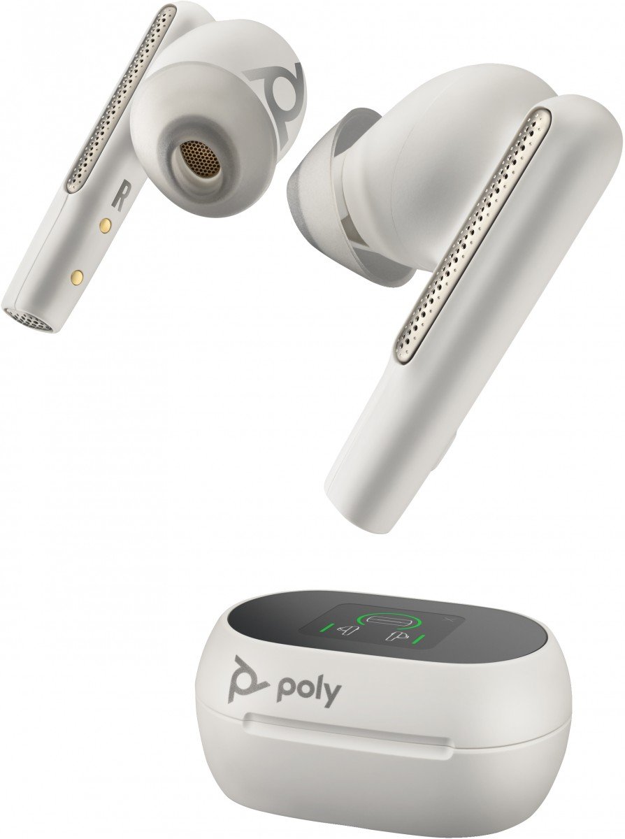 POLY Voyager Free 60+ UC écouteur+boite tactile Blanc USB-A