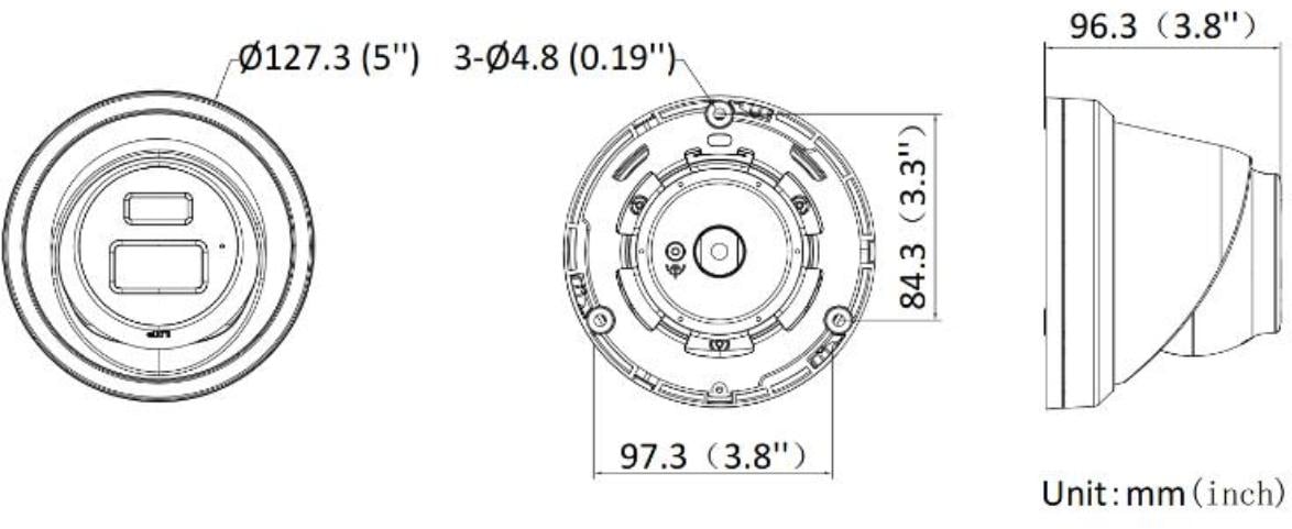 Hikvision DS-2CD2383G2-LI2U(2.8mm) 8 MP caméra réseau turret avec Acusense et éclairage hybride intelligent fixe