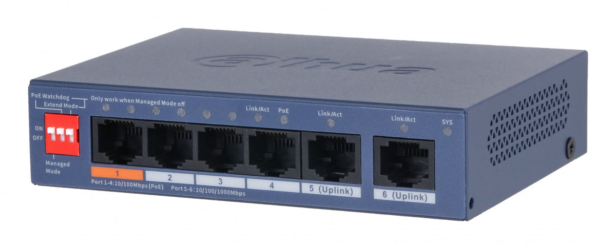 Dahua CS4006-4ET2GT-60 Commutateur PoE géré Fastethernet