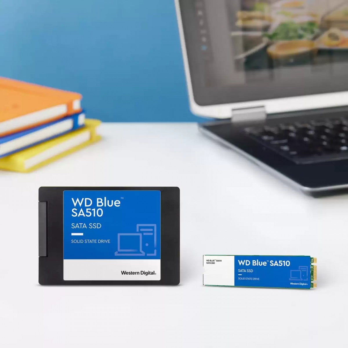 WD Blue SA510 SSD 1To M.2 2280 SATA III 6Gb/s internal single-packed POWERED BY SANDISK