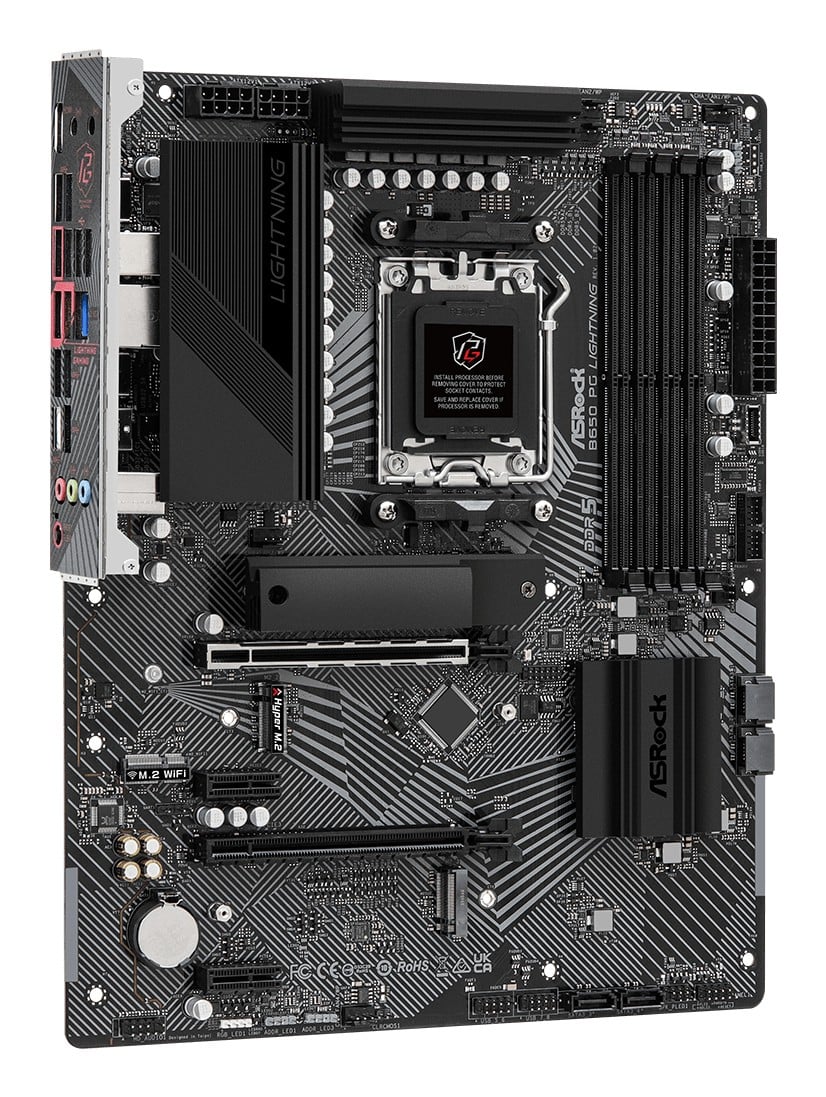 ASRock 90-MXBK20-A0UAYZ Carte mere B650 PG Lightning avec DDR5 et Wi-Fi 6E