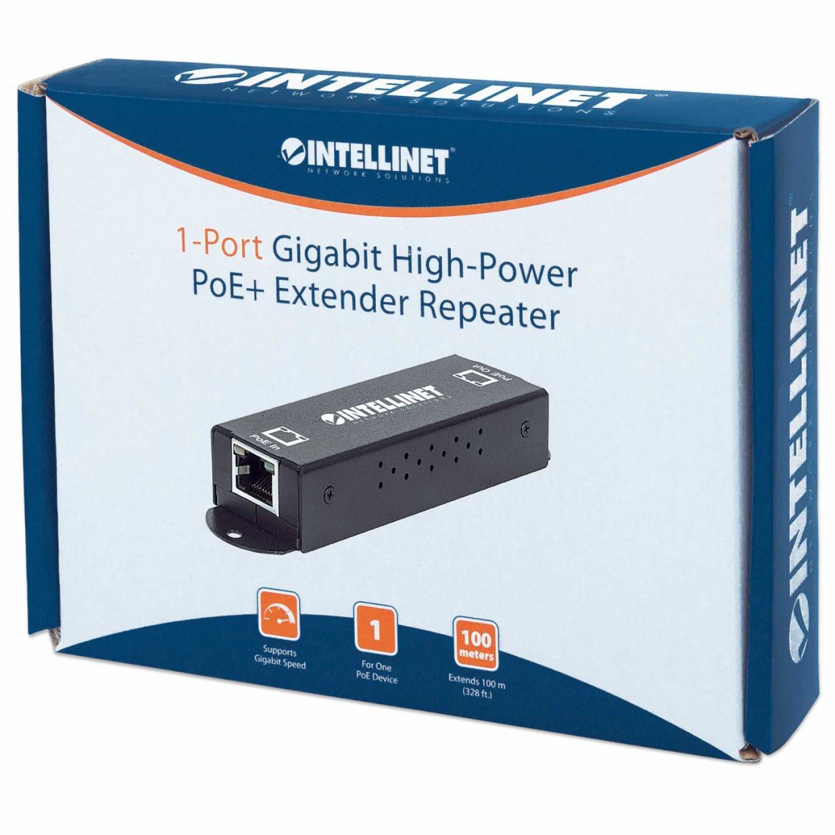560962 - Gigabit Ethernet - 10,100,1000 Mbit/s - IEEE 802.3 - IEEE 802.3ab - IEEE 802.3af - IEEE 802.3at - IEEE 802.3u - Cat5 - Cat5e - Noir - Métal