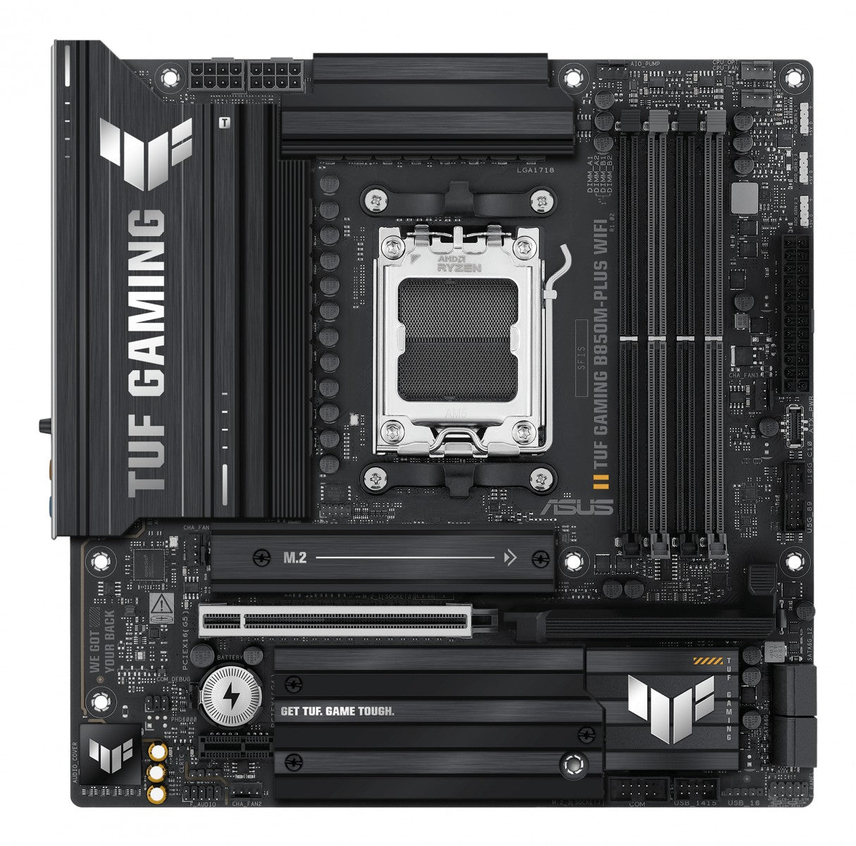 ASUS TUF GAMING B850M-PLUS WIFI AM5 DDR5 micro ATX MB 1xHDMI 1xDP 3xM.2 4xSATA