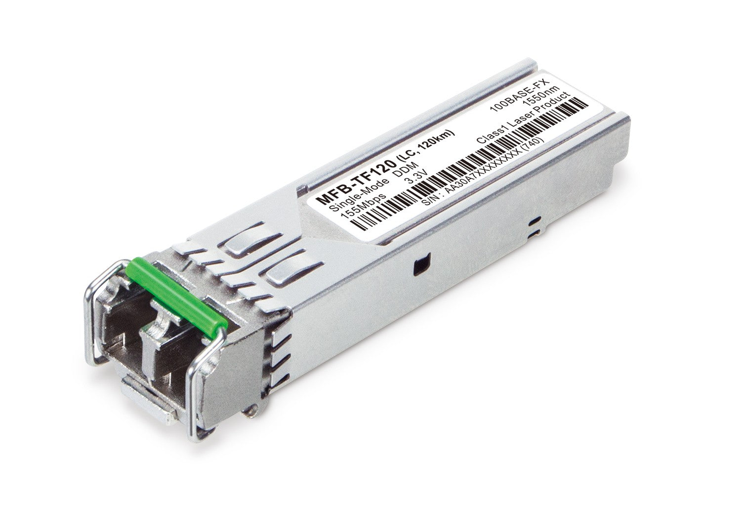 PLANET Single Mode 120KM, 100Mbps module émetteur-récepteur de réseau Fibre optique 100 Mbit/s LC 1550 nm