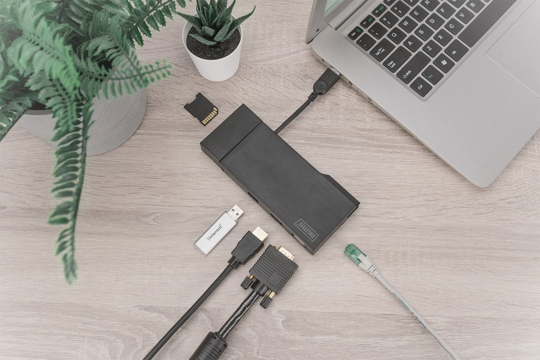 Digitus DA-70894 station d'accueil Avec fil USB 3.2 Gen 1 (3.1 Gen 1) Type-A Noir