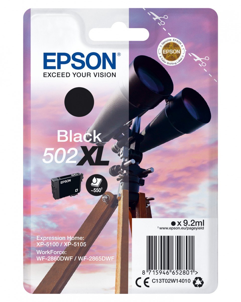EPSON 4LB Singlepack Black 502XL Ink