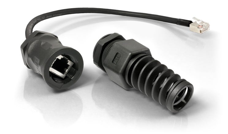 QuWireless QRJ45 câble de réseau Noir 0,16 m