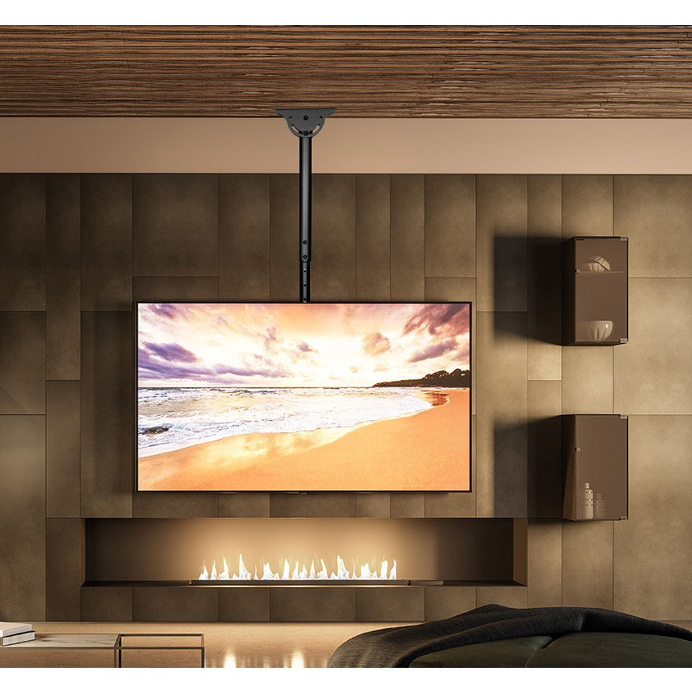 "Techly ICA-CPLB 944S Support de plafond pour TV 32-55"" LED/LCD 50kg réglable"