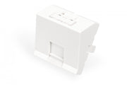 Digitus DN-93802-6-SH Plaque de commutation et obturateur Blanc