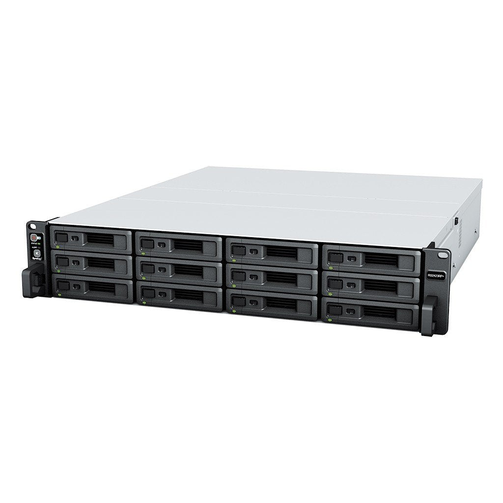 SYNOLOGY RS2423RP+ 12-BAY Rackstation AMD Ryzen Embedded V1780B QUAD CORE 8Go RAM HDD/SSD Only