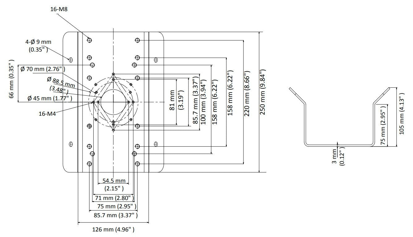 Hikvision DS-1276ZJ-SUS Corner mount