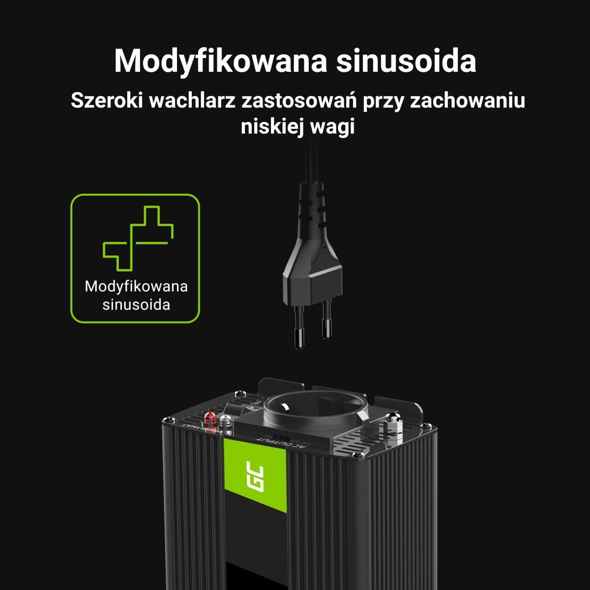 Green Cell INV06 adaptateur de puissance & onduleur Auto 150 W Noir
