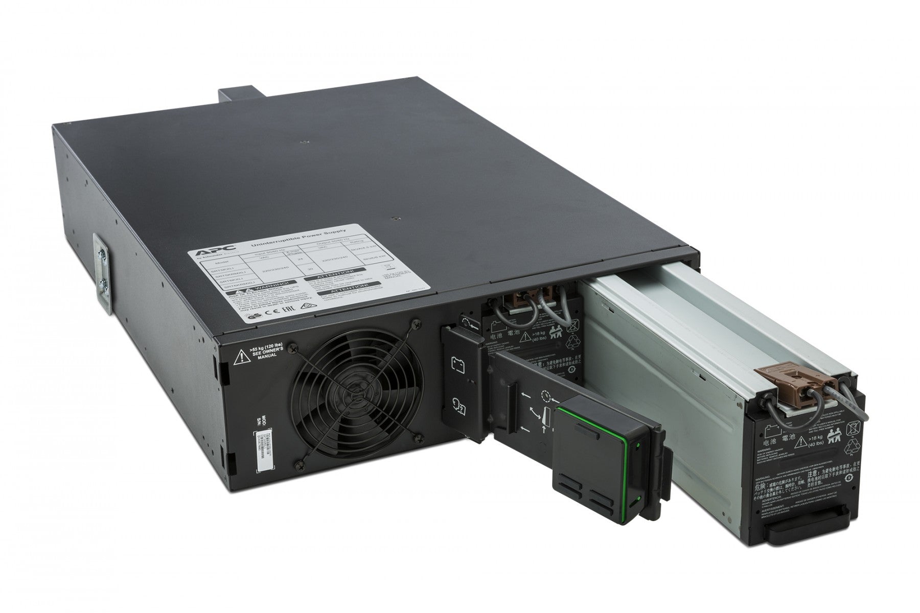 APC Smart-UPS SRT 5000VA RM UPS rack-mountable AC 230V 4500Watt 5000VA USB output connectors 12 3U Black