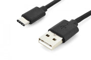 Digitus AK-300154-018-S câble USB USB 2.0 1,8 m 2 x USB A USB C 0,48 Gbit/s Noir