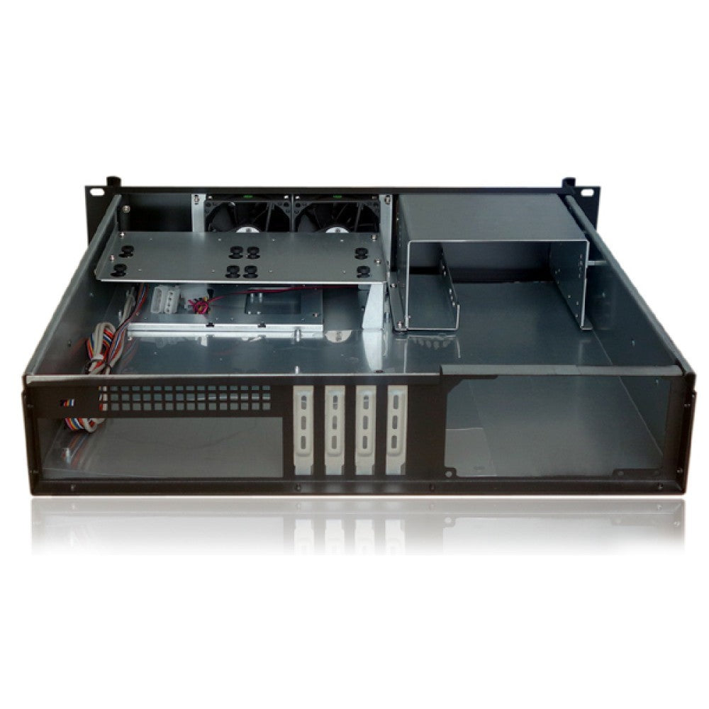 "Techly I-CASE IPC-240L Boîtier serveur PC Micro ATX / Mini ITX Rack 19"" 2U"