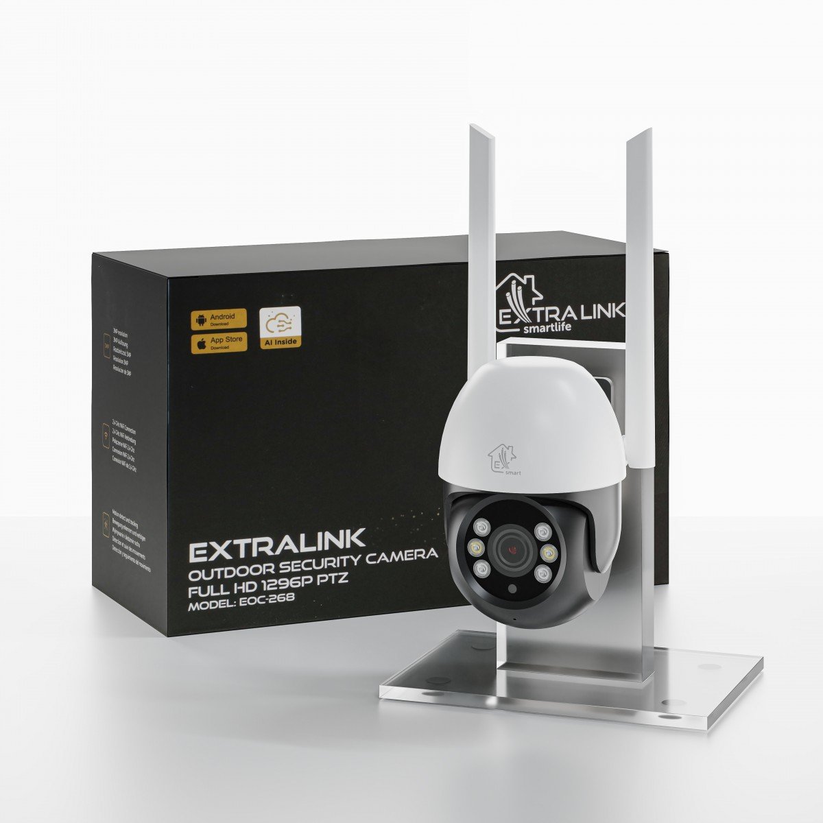 Extralink Perun Caméra de Sécurité Extérieure EOC-268 | Caméra IP | 1296p, PTZ