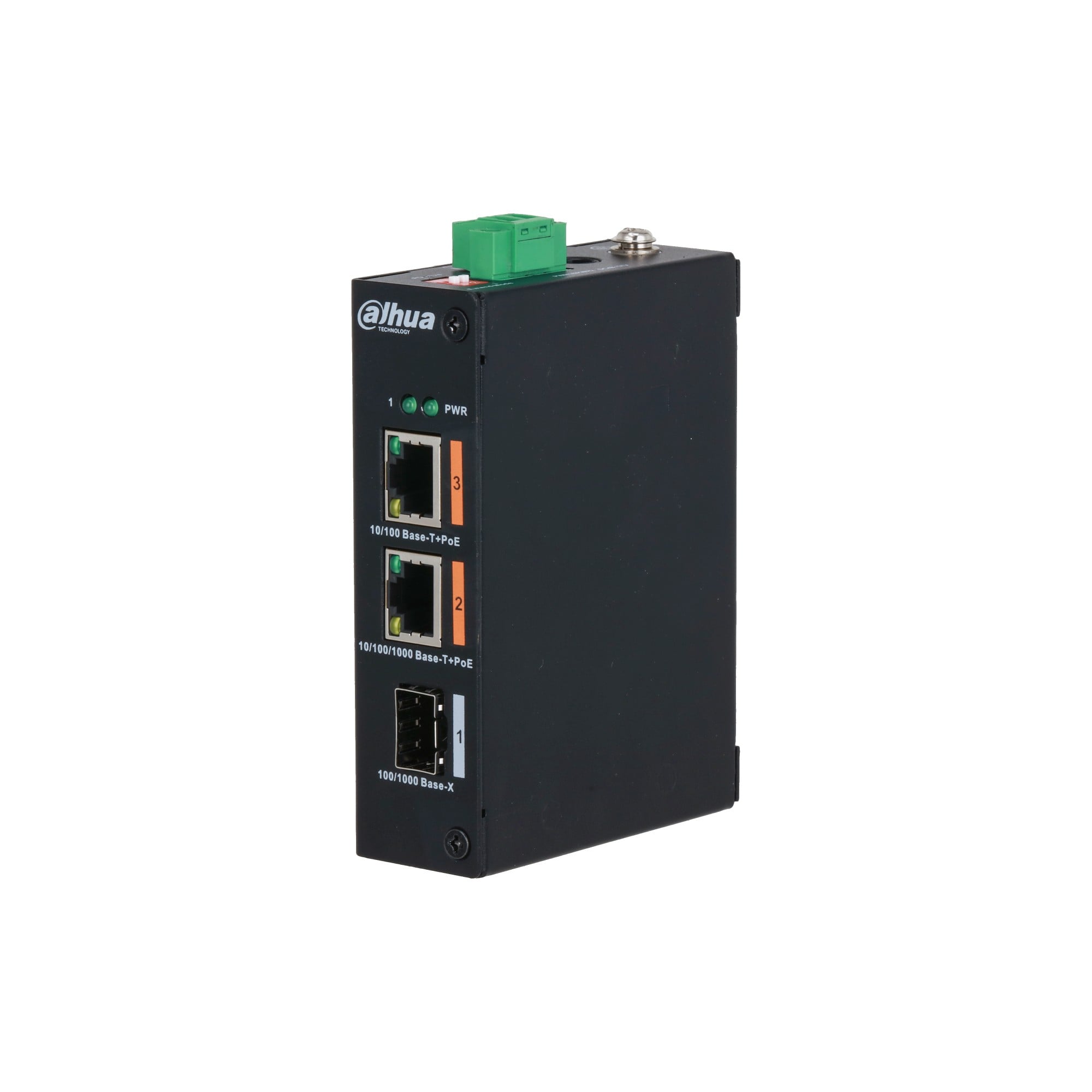 Dahua PFS3103-1GT1ET-60-V2 Switch de bureau robuste non géré a 3 ports avec 2 ports PoE