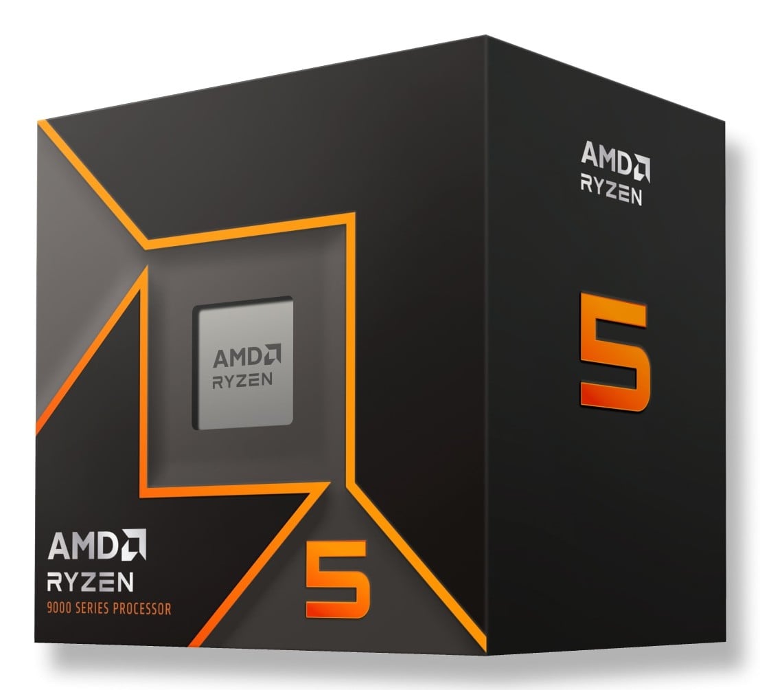 AMD Ryzen 5 9600 5.2GHz AM5 6C/12T 65W 38Mo Processor with Wraith Stealth Cooler MPK