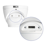 BCS BCS-P-EIP25FSR3-Ai2 Caméra dôme IP 5MP avec microphone et technologie SkyLight, IP67